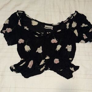 Urban outfitters floral crop top